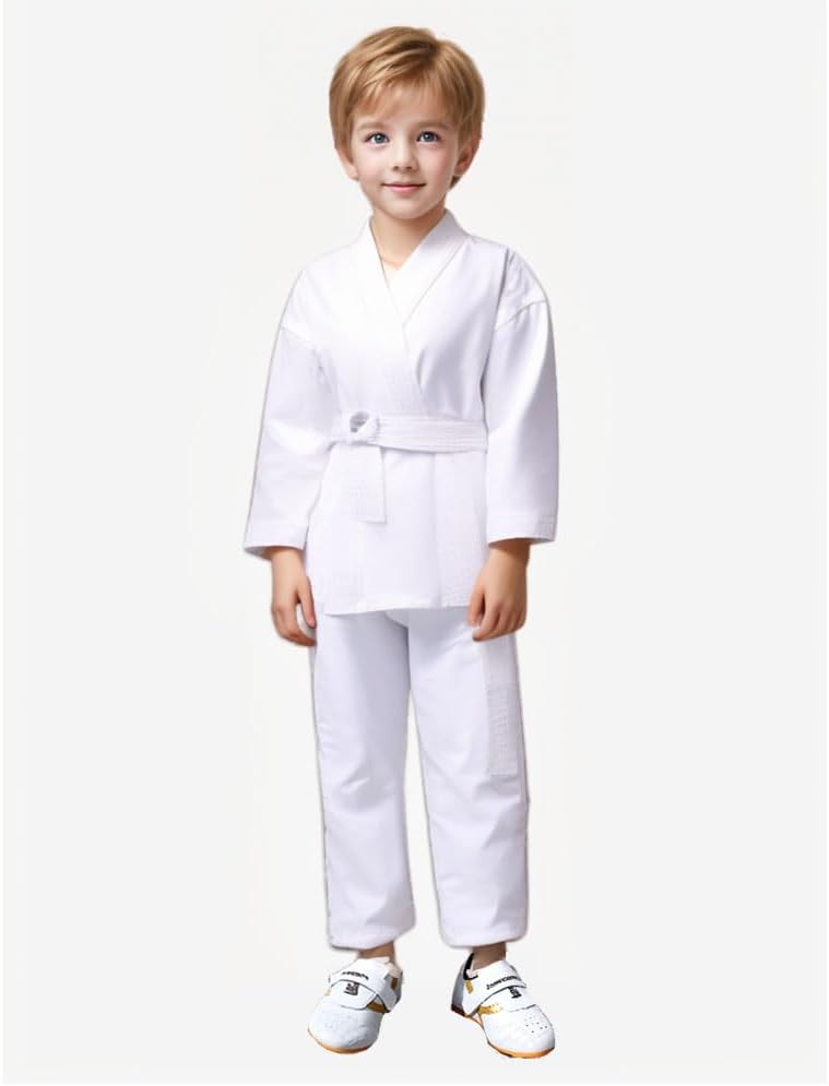 MSMAX Karate Gi for Kids Students Martial Arts Training Uniform with Belt for Judo and Karate Taekwondo Jiu Jitsu - Image 2